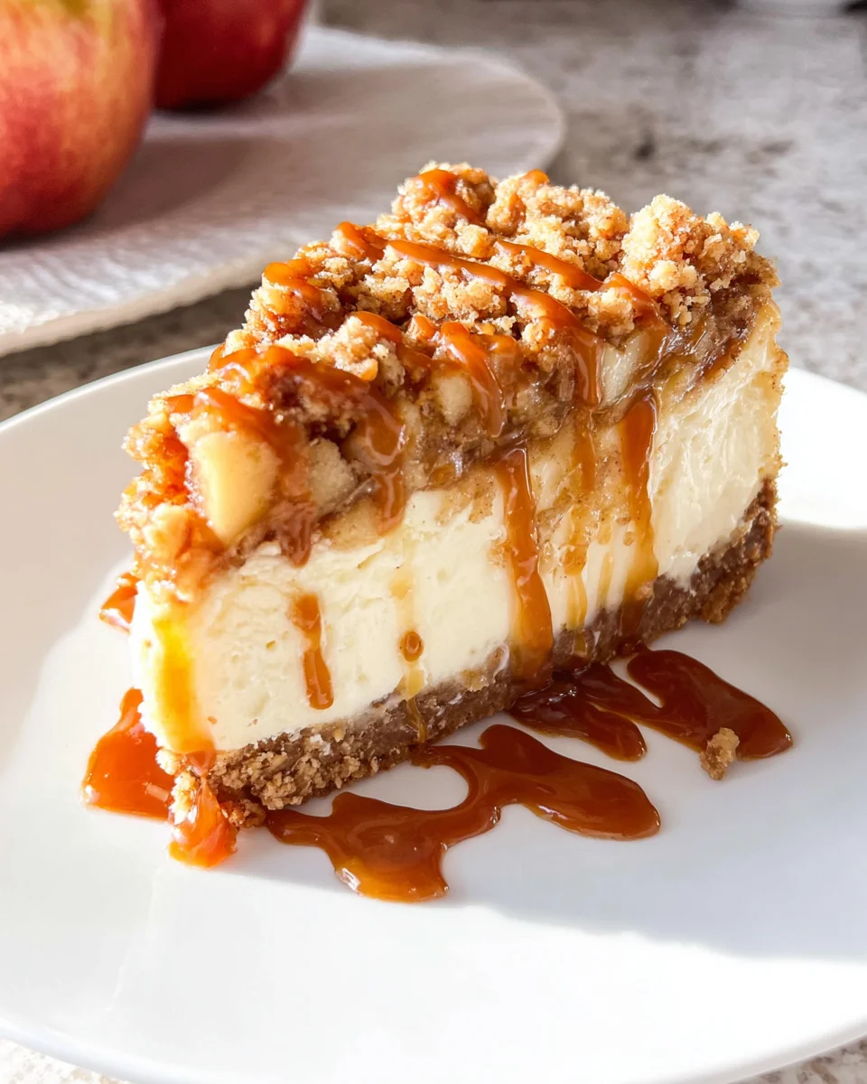 Apple Crisp Cheesecake