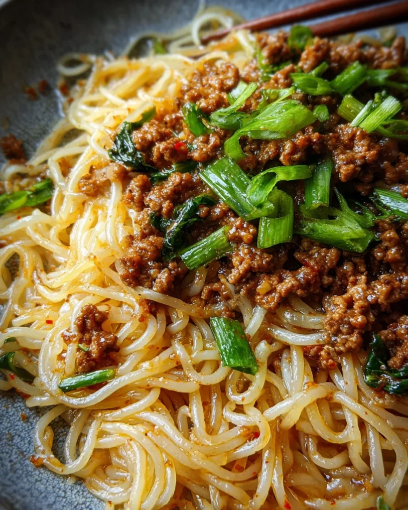Asian Ground Beef Noodles