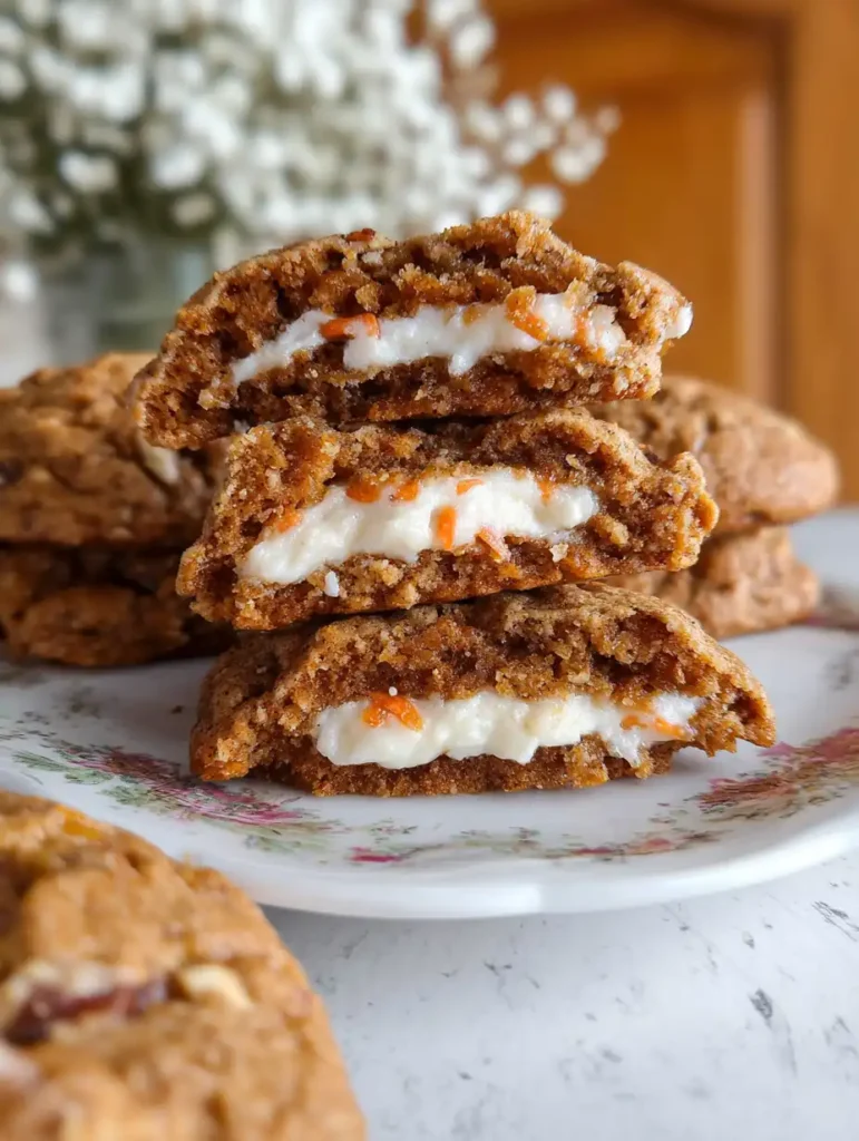 Carrot Cake Cookies-Stuffed