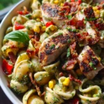 Chicken and Corn Pasta Salad with Bacon