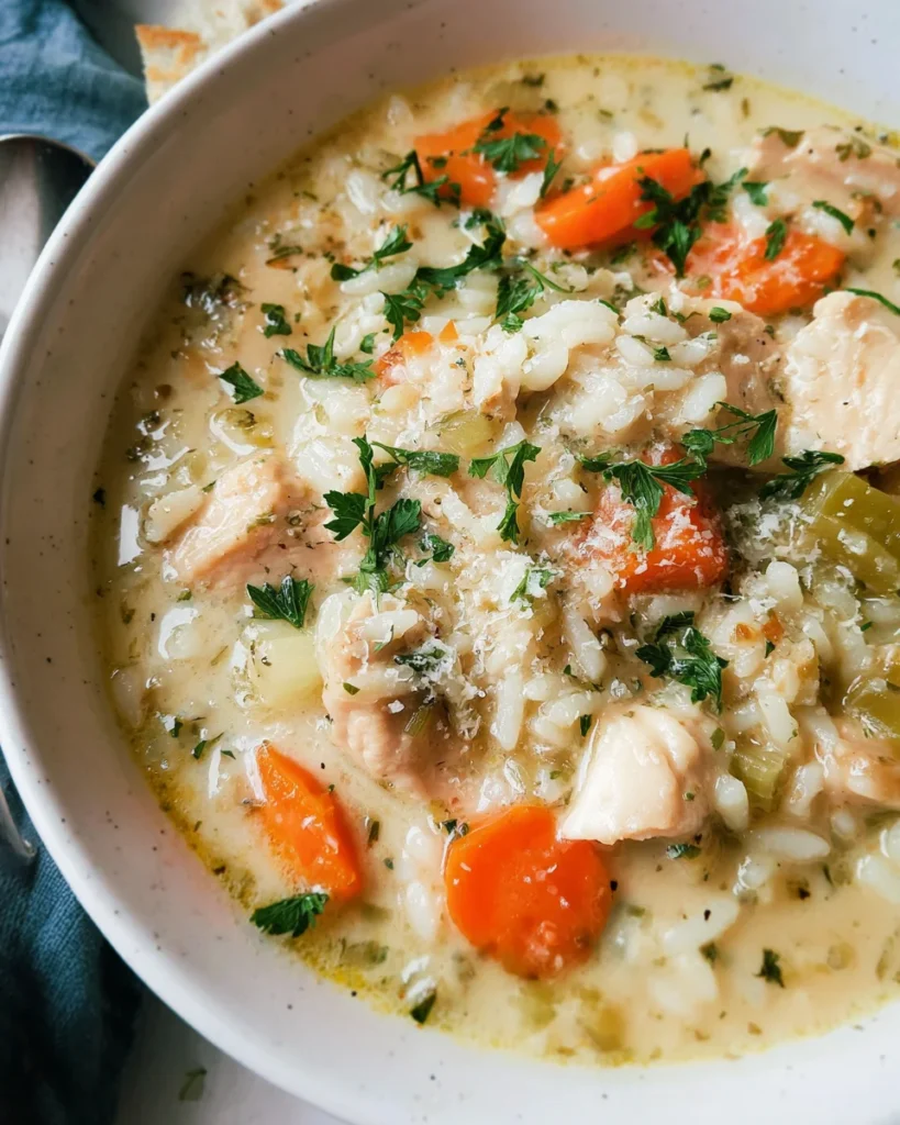 Creamy Chicken and Rice Soup