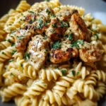 Creamy Garlic Butter Chicken And Rotini In Parmesan Sauce