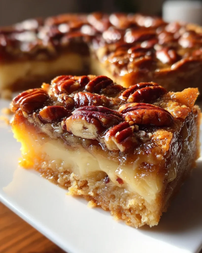 Delicious Gooey Butter Pecan Cake
