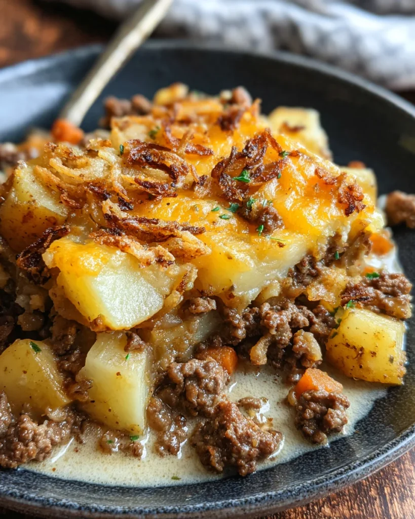 Hobo Casserole Rustic Ground Beef and Potato Bake
