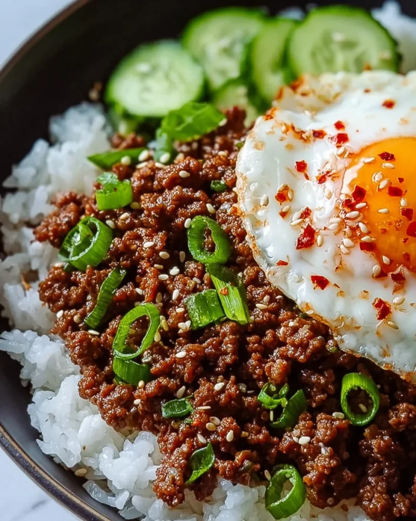 Korean Ground Beef Bowl