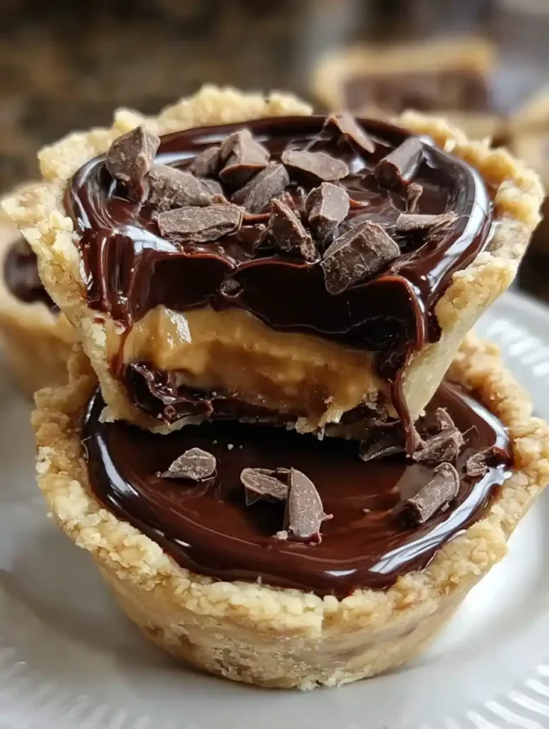 Mini Chocolate Peanut Butter Pies - Easy Dessert Recipe