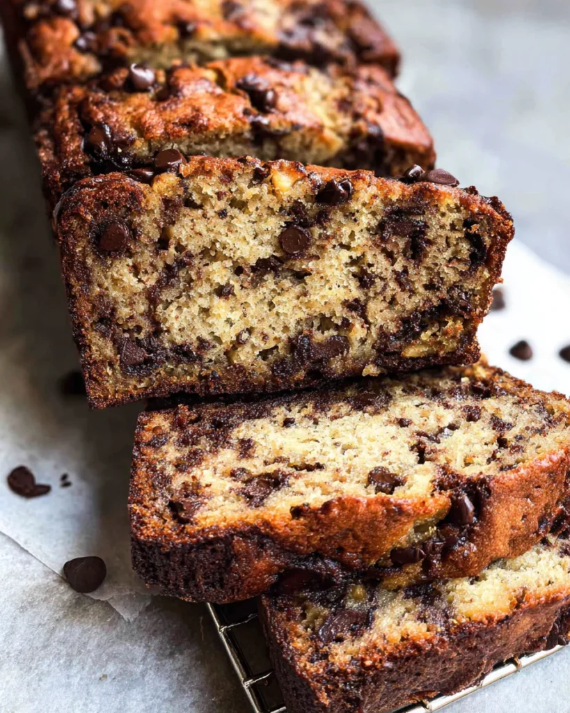 Super Moist Chocolate Chip Banana Bread Recipe