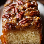Upside-Down Caramel Pecan Cake