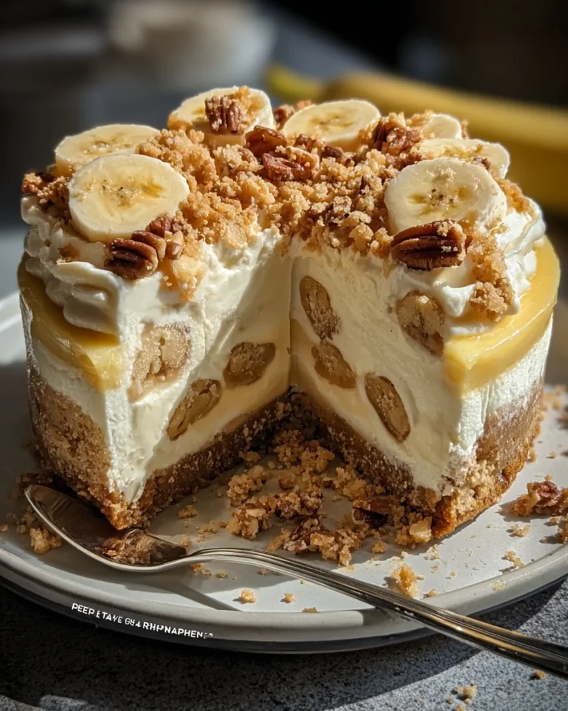 🍌 Banana Pudding Crunch Cheesecake