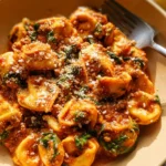 30 Minute Creamy Tortellini Pasta With Ground Turkey