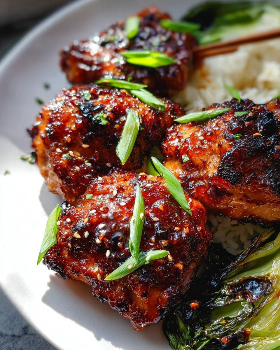 Air Fryer Asian-Glazed Boneless Chicken Thighs
