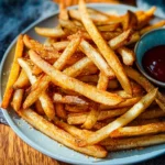 Air Fryer Hand Cut Fries with Seasoned Salt