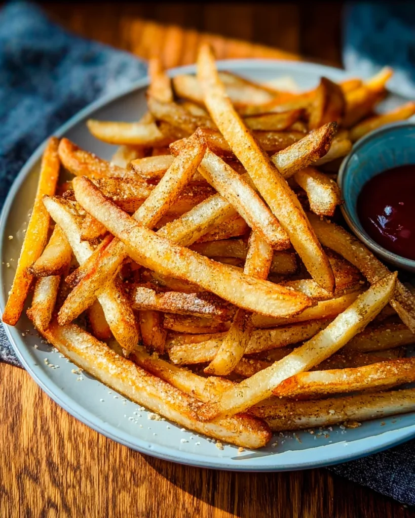 Air Fryer Hand Cut Fries with Seasoned Salt