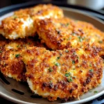 Air Fryer Parmesan Crusted Chicken