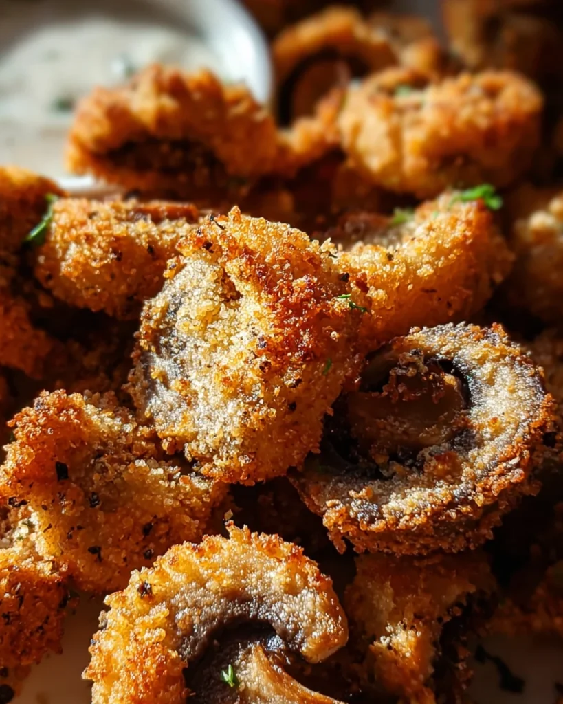 Air Fryer Ranch Mushrooms