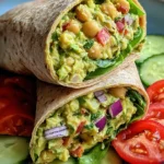 Avocado Chickpea Salad Wrap