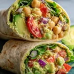 Avocado Chickpea Salad Wrap