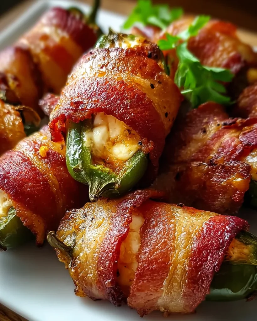 Bacon Wrapped Jalapeno Poppers