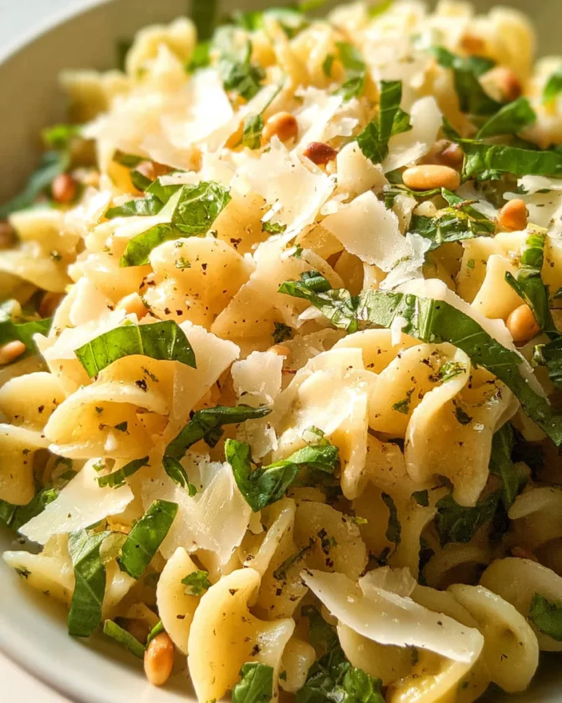 Basil Lemon Pasta Salad