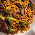 Beef and Broccoli Lo Mein Noodles