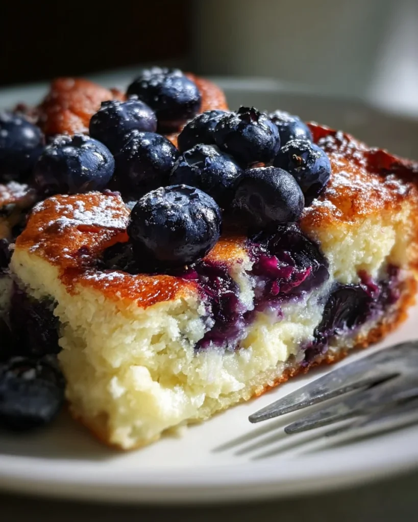 Blueberry Cottage Cheese Breakfast Bake