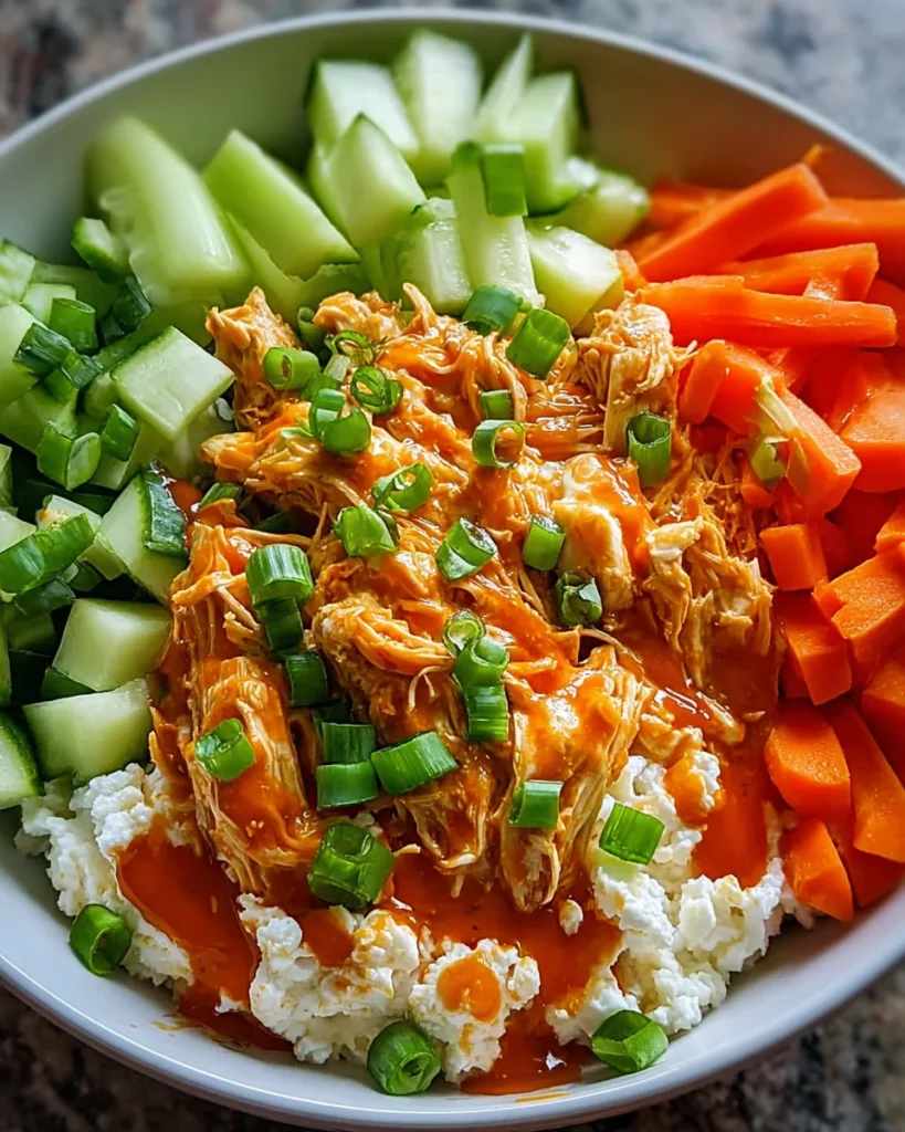 Buffalo Chicken Cottage Cheese Bowl Recipe