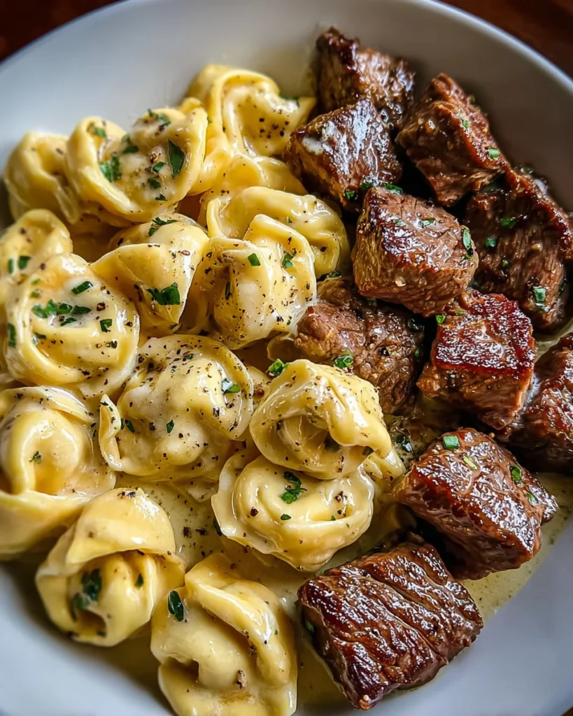 Buttery Steak Tortellini