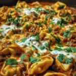 Cheesy Beef Enchilada Tortellini