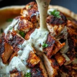 Chicken Shawarma with Creamy Garlic Sauce