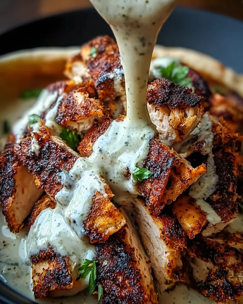 Chicken Shawarma with Creamy Garlic Sauce