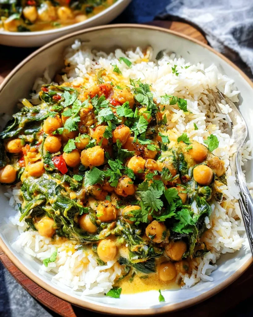 Chickpea Spinach Curry
