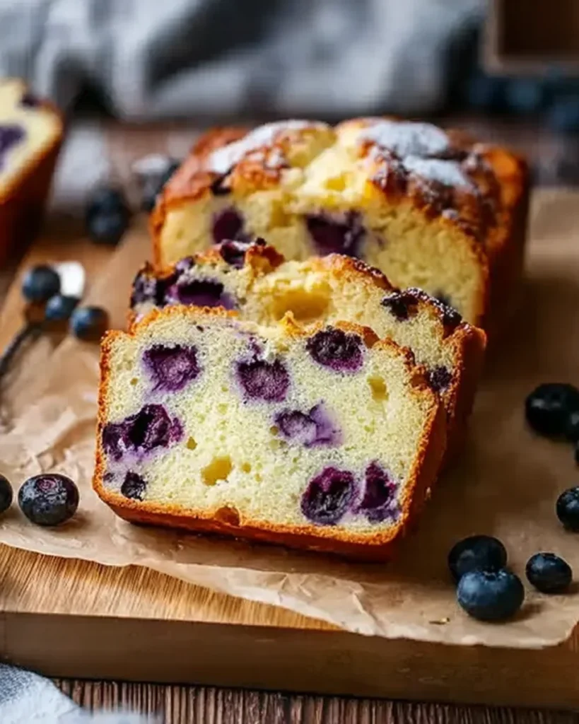 Cottage Cheese Blueberry Bread