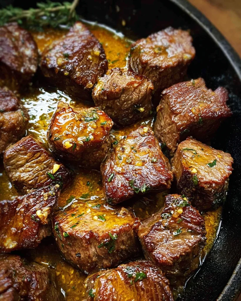 Cowboy Butter Steak Bites