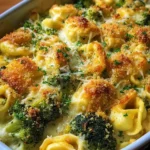 Creamy Broccoli Tortellini Bake