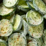 Creamy Dill Pickle Cucumber Salad
