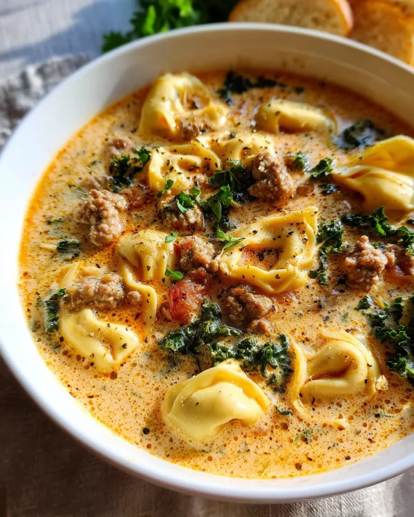 Creamy Tortellini Soup