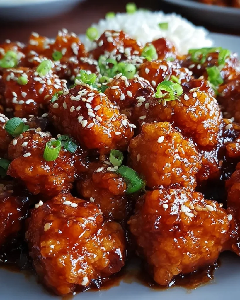 Crispy Chinese Honey Garlic Chicken
