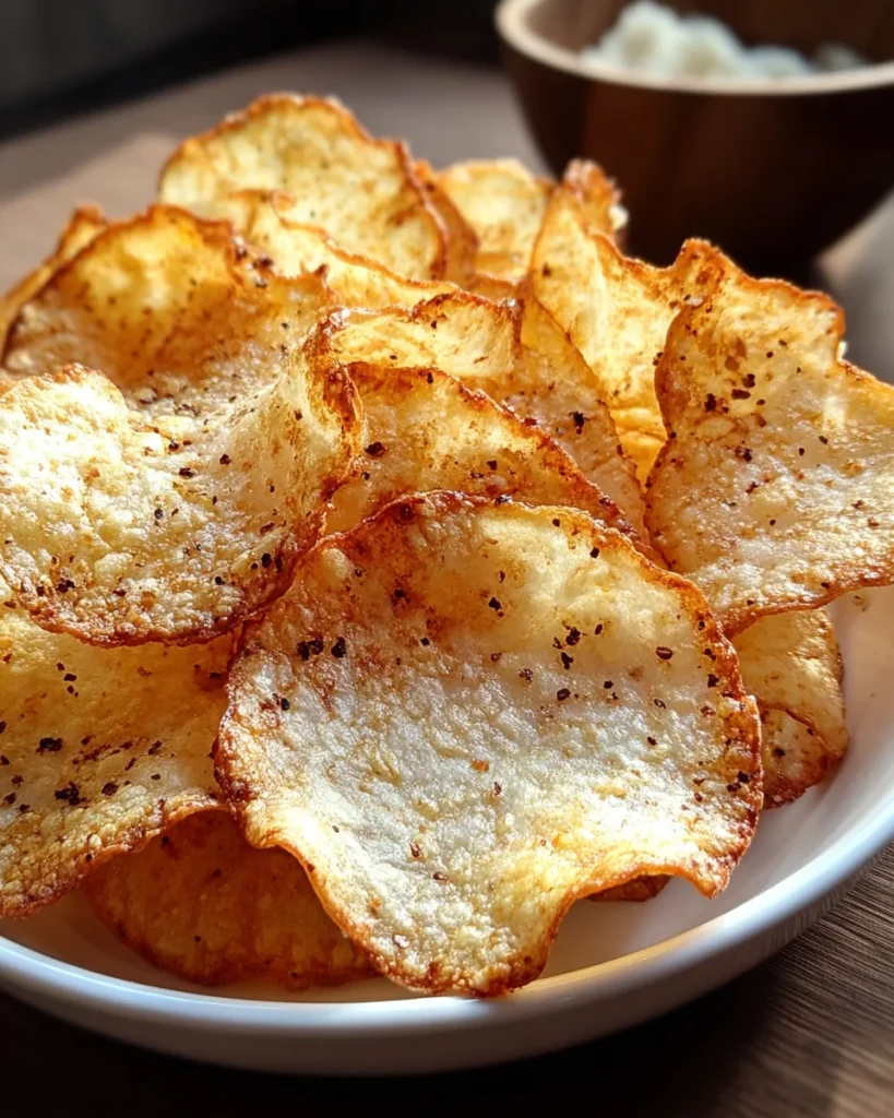 Crunchy Cottage Cheese Chips