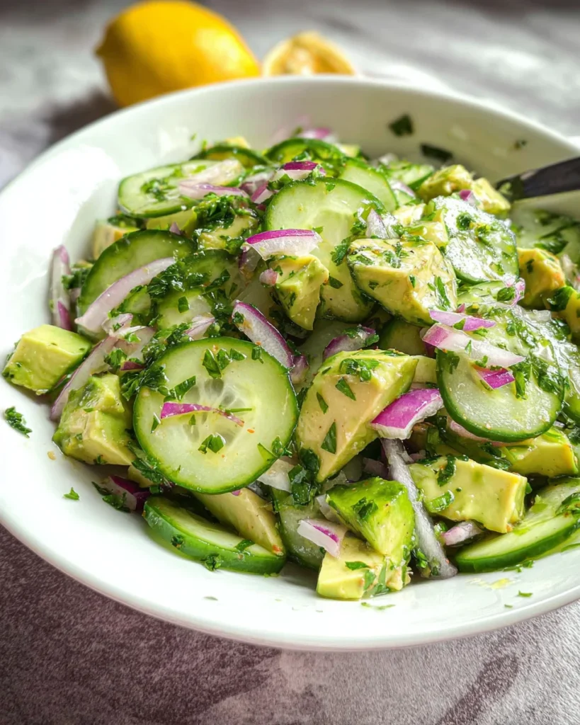 Cucumber-Avocado Salad