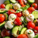 Cucumber Caprese Salad