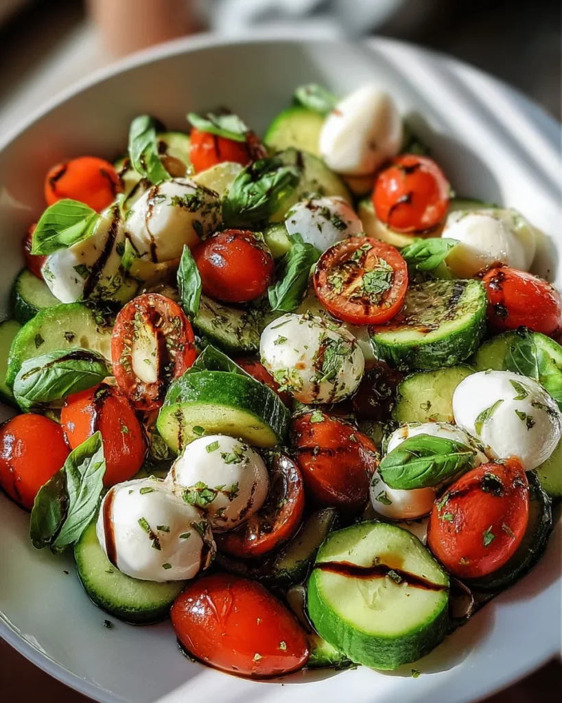 Cucumber Caprese Salad: A Crisp, Refreshing Summer Classic