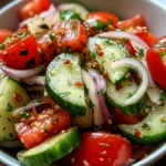 Cucumber, Onion, and Tomato Salad… Simple and Good