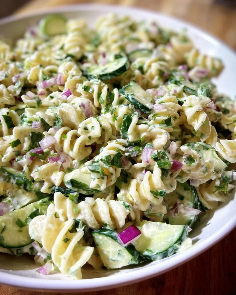 Cucumber Pasta Salad