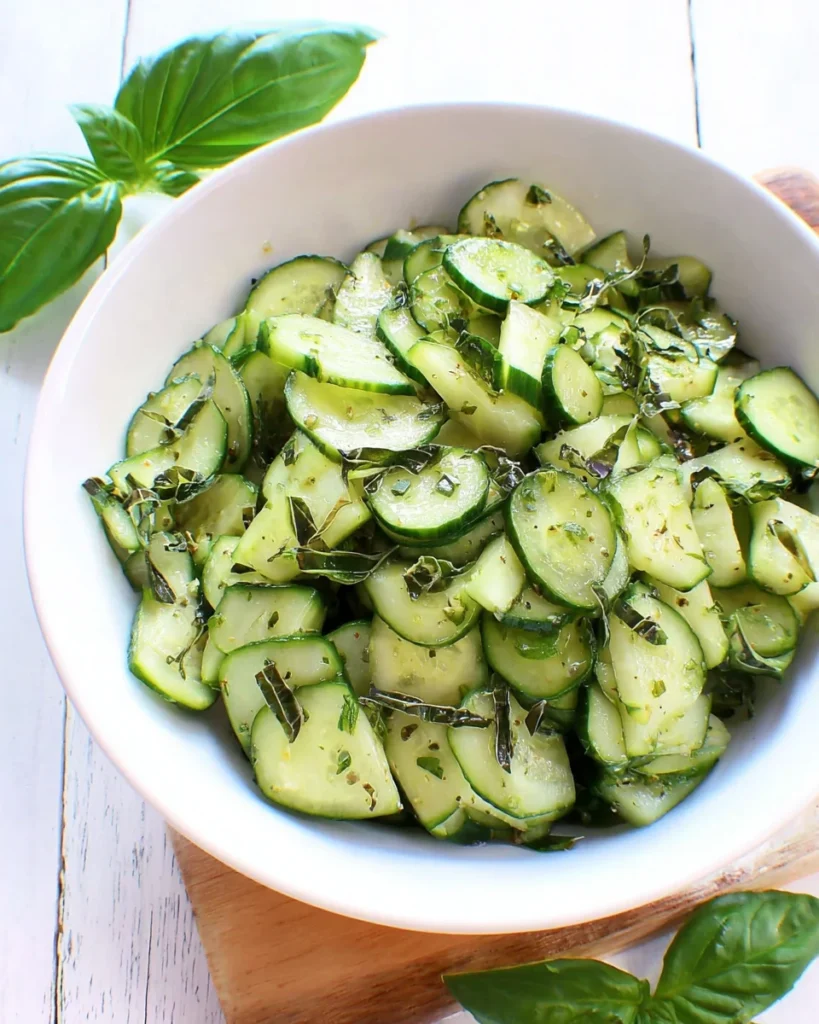 Cucumber and Basil Salad