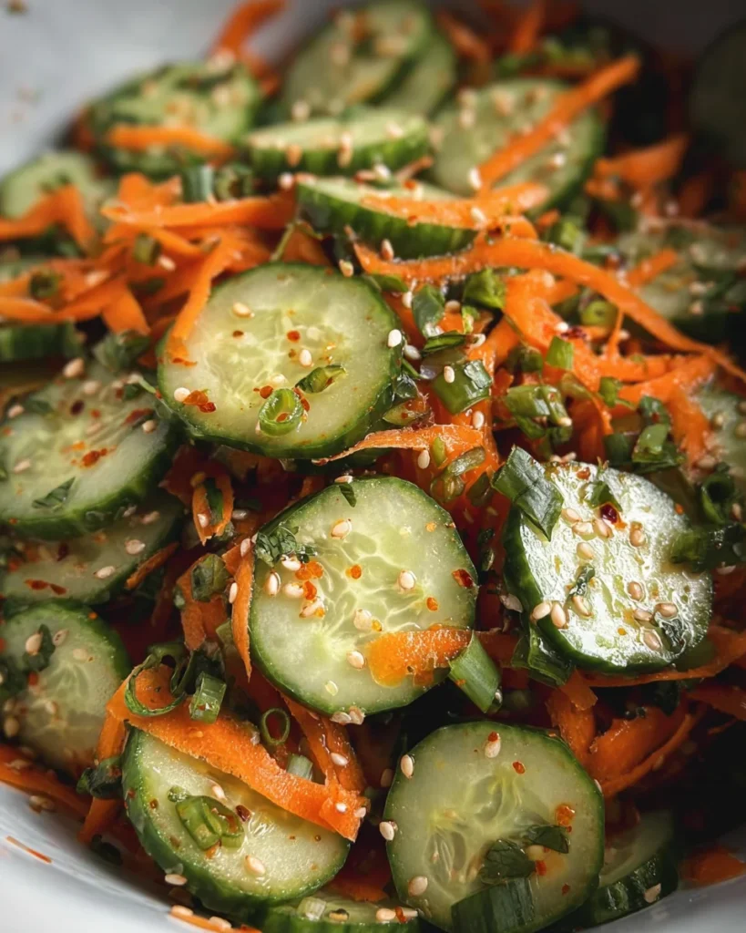 Cucumber and carrot salad