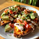 Double Baked Loaded Sweet Potatoes