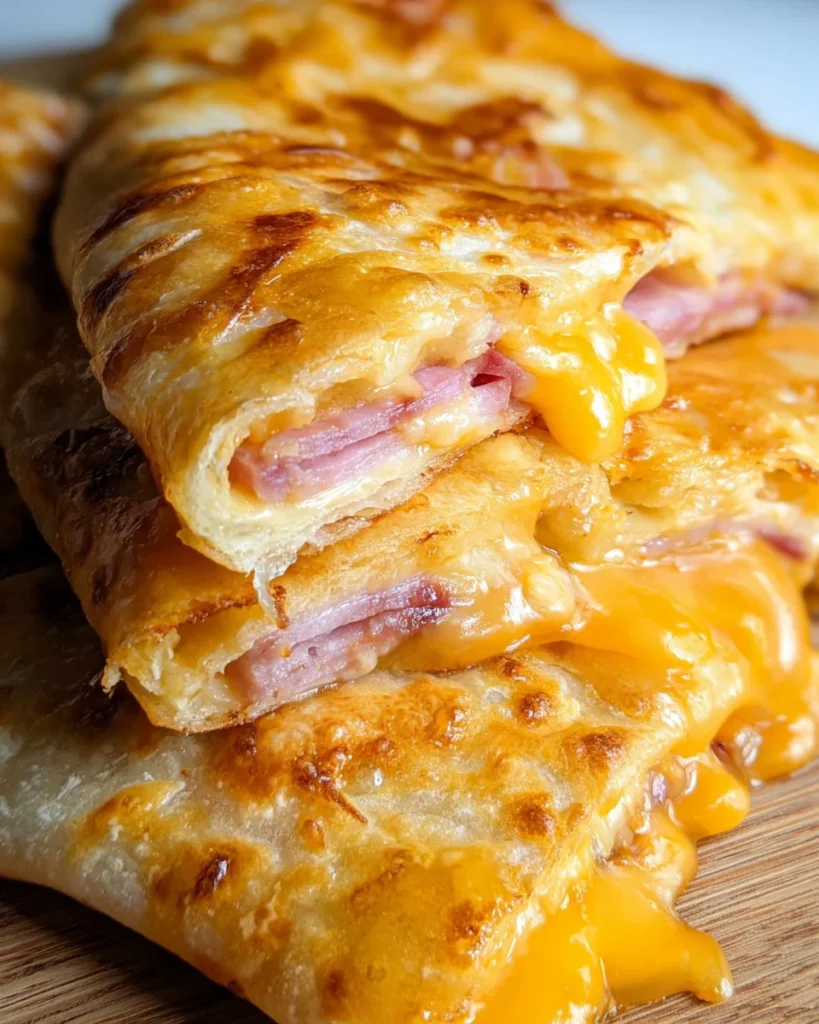 Easy Air Fryer Ham and Cheese Pockets