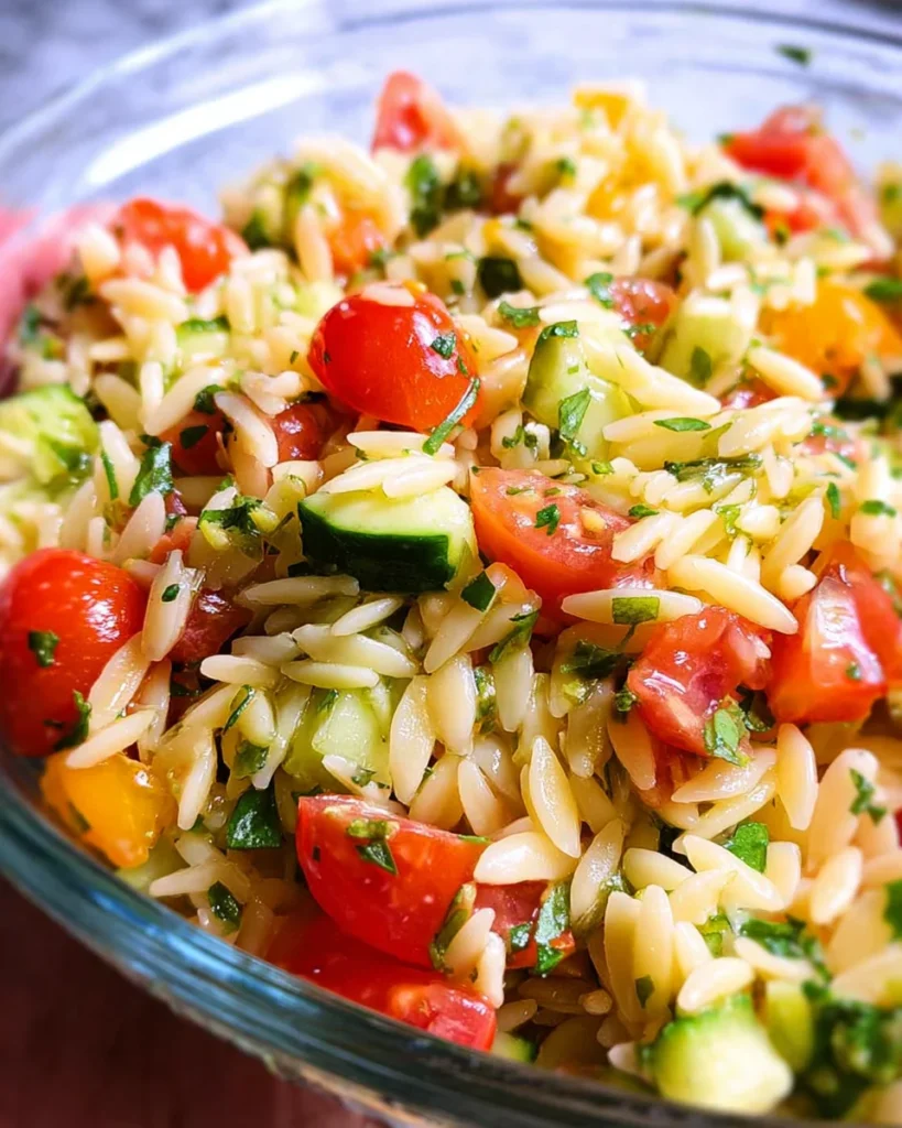 Easy Orzo Pasta Salad