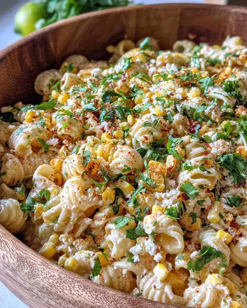 Elote Pasta Salad Recipe (Mexican Street Corn)