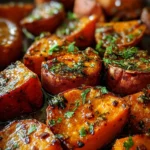 Garlic Butter Roasted Sweet Potatoes: A Delicious and Easy Recipe